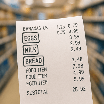 grocery receipt